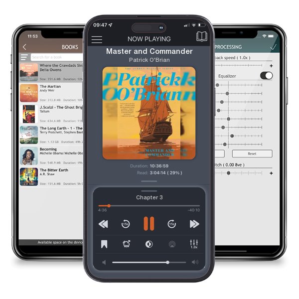 Download fo free audiobook Master and Commander by Patrick O'Brian and listen anywhere on your iOS devices in the ListenBook app.