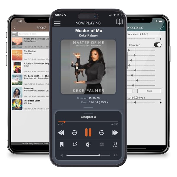 Download fo free audiobook Master of Me by Keke Palmer and listen anywhere on your iOS devices in the ListenBook app.