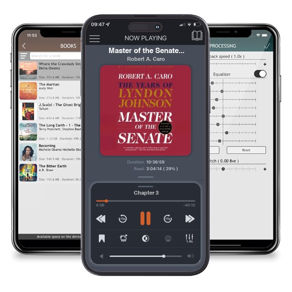 Download fo free audiobook Master of the Senate (The Years of Lyndon Johnson, #3) by Robert A. Caro and listen anywhere on your iOS devices in the ListenBook app.