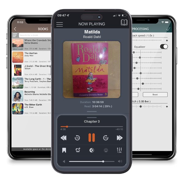 Download fo free audiobook Matilda by Roald Dahl and listen anywhere on your iOS devices in the ListenBook app.