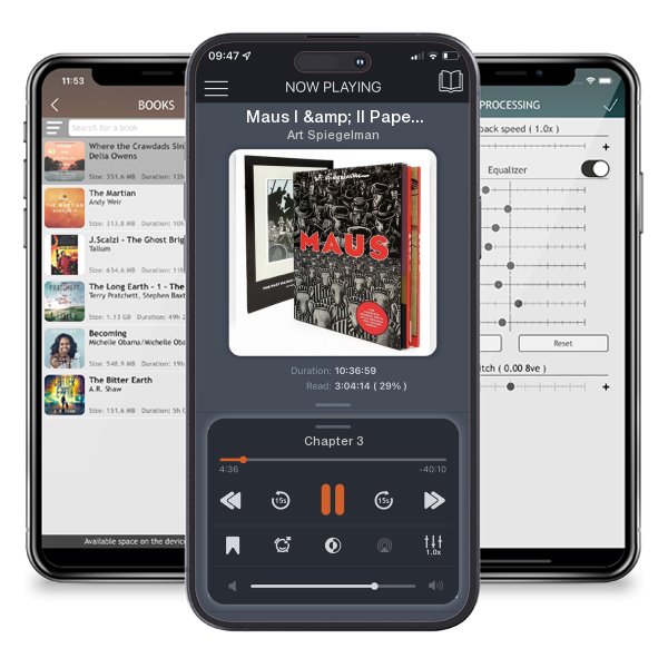 Download fo free audiobook Maus I & II Paperback Box Set by Art Spiegelman and listen anywhere on your iOS devices in the ListenBook app.