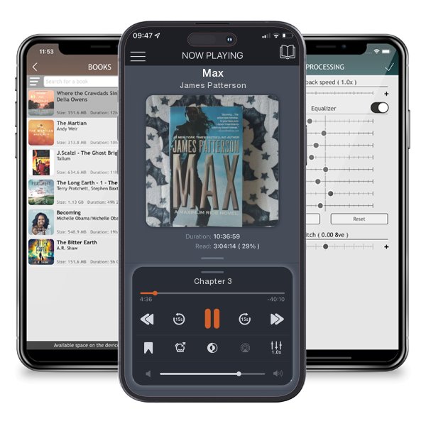 Download fo free audiobook Max by James Patterson and listen anywhere on your iOS devices in the ListenBook app.