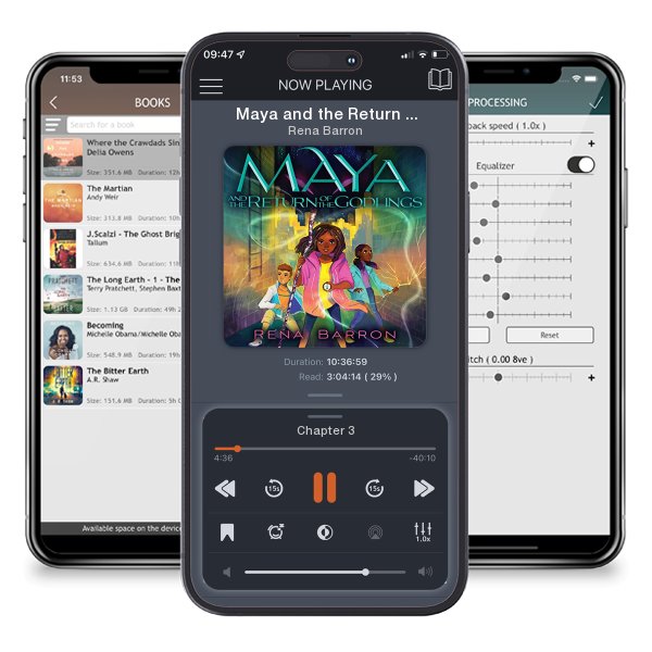 Download fo free audiobook Maya and the Return of the Godlings by Rena Barron and listen anywhere on your iOS devices in the ListenBook app.