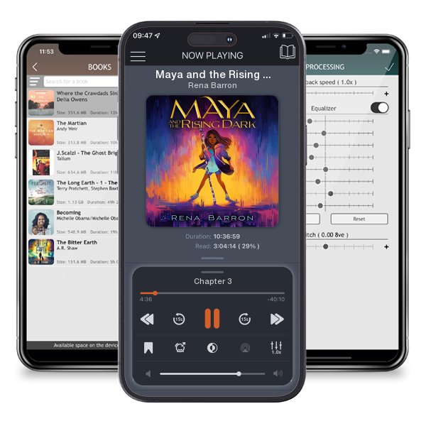 Download fo free audiobook Maya and the Rising Dark by Rena Barron and listen anywhere on your iOS devices in the ListenBook app.