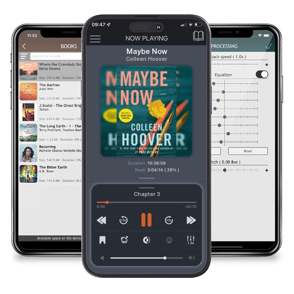 Download fo free audiobook Maybe Now by Colleen Hoover and listen anywhere on your iOS devices in the ListenBook app.
