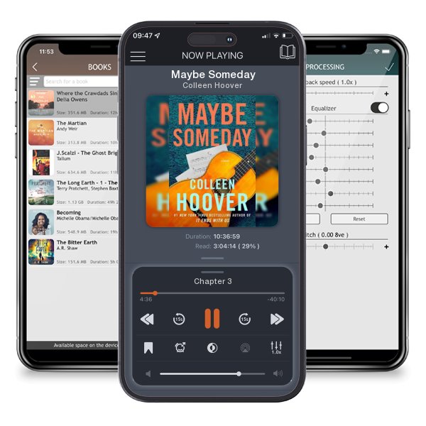 Download fo free audiobook Maybe Someday by Colleen Hoover and listen anywhere on your iOS devices in the ListenBook app.