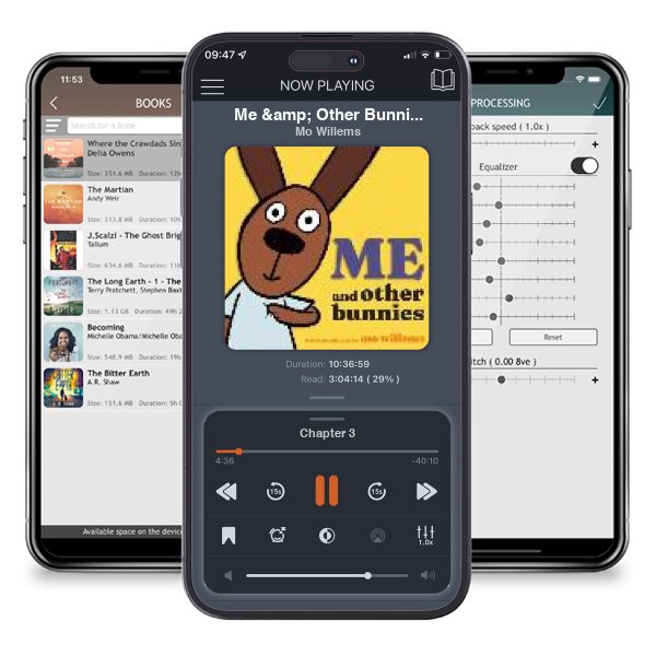 Download fo free audiobook Me & Other Bunnies by Mo Willems and listen anywhere on your iOS devices in the ListenBook app.