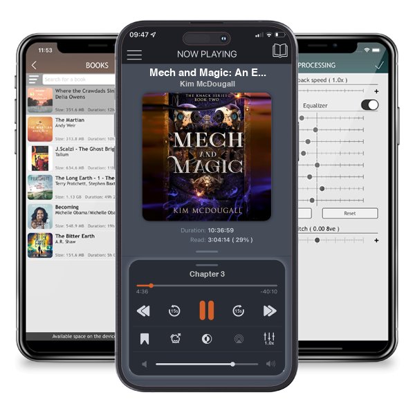 Download fo free audiobook Mech and Magic: An Epic Fantasy Steampunk Adventure (The Knack Book 2) by Kim McDougall and listen anywhere on your iOS devices in the ListenBook app.