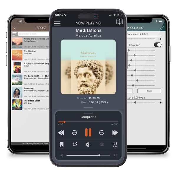 Download fo free audiobook Meditations by Marcus Aurelius and listen anywhere on your iOS devices in the ListenBook app.
