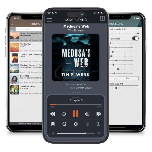 Download fo free audiobook Medusa\'s Web by Tim Powers and listen anywhere on your iOS devices in the ListenBook app.