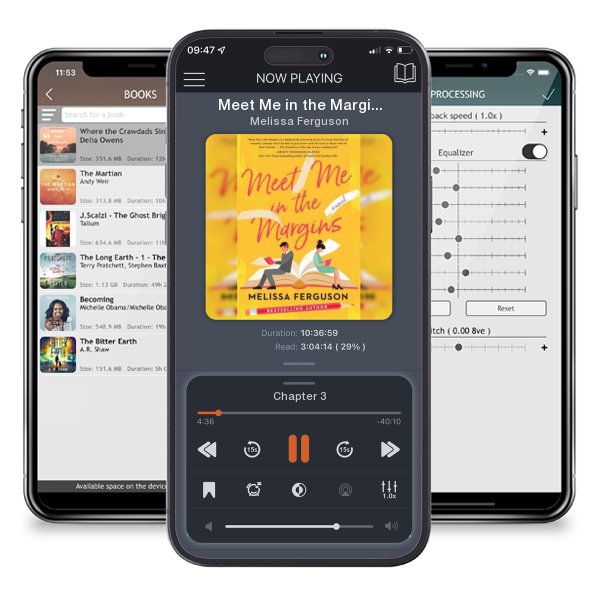 Download fo free audiobook Meet Me in the Margins by Melissa Ferguson and listen anywhere on your iOS devices in the ListenBook app.