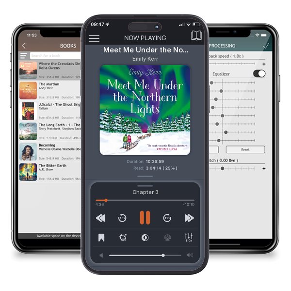 Download fo free audiobook Meet Me Under the Northern Lights by Emily Kerr and listen anywhere on your iOS devices in the ListenBook app.