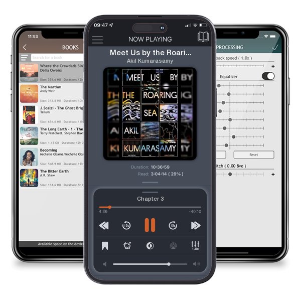 Download fo free audiobook Meet Us by the Roaring Sea by Akil Kumarasamy and listen anywhere on your iOS devices in the ListenBook app.