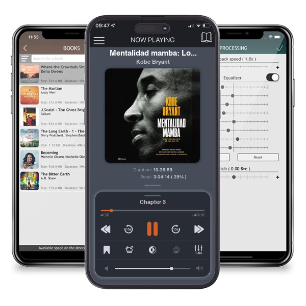 Descargar audiolibro gratis Mentalidad mamba: Los secretos de mi éxito / The Mamba Mentality: How I Play by Kobe Bryant y escuchar en cualquier lugar en sus dispositivos iOS en la aplicación ListenBook.