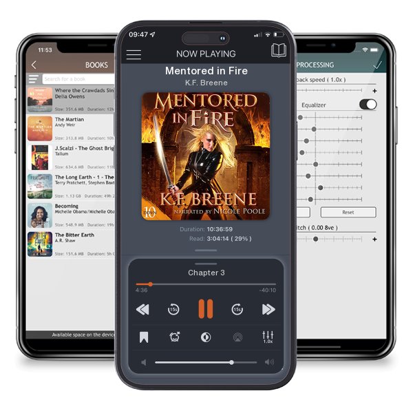 Download fo free audiobook Mentored in Fire by K.F. Breene and listen anywhere on your iOS devices in the ListenBook app.
