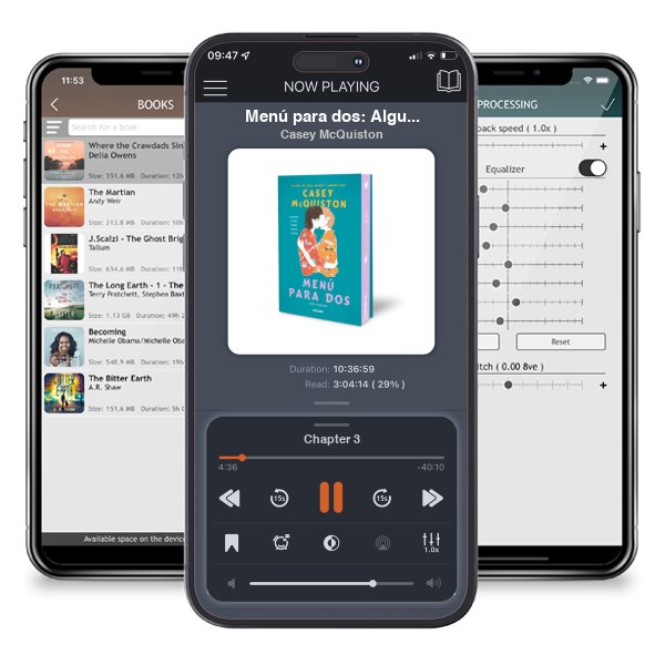 Descargar audiolibro gratis Menú para dos: Algunas cosas saben mejor juntas (Edición especial limitada en tapa dura con cantos tintados) by Casey McQuiston y escuchar en cualquier lugar en sus dispositivos iOS en la aplicación ListenBook.