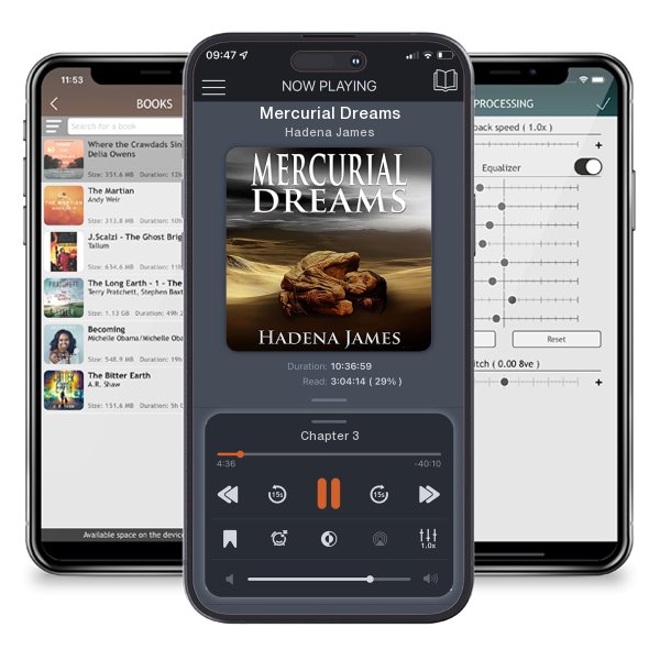 Download fo free audiobook Mercurial Dreams by Hadena James and listen anywhere on your iOS devices in the ListenBook app.