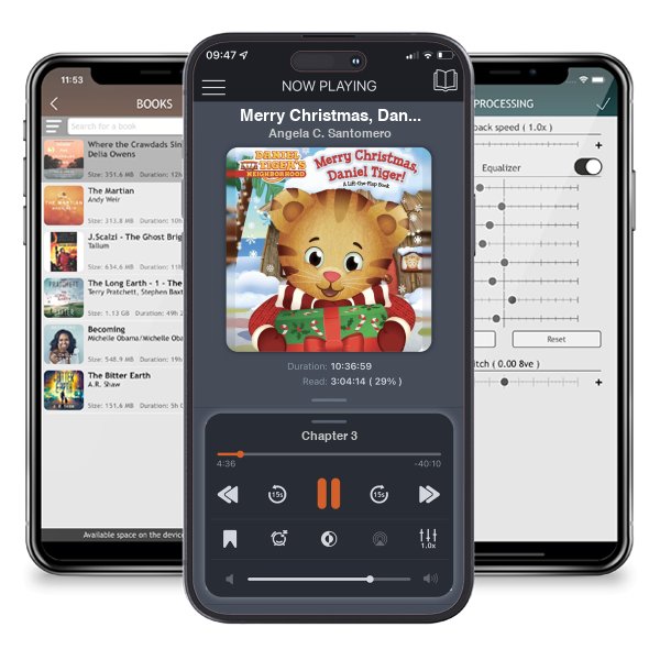 Download fo free audiobook Merry Christmas, Daniel Tiger! by Angela C. Santomero and listen anywhere on your iOS devices in the ListenBook app.