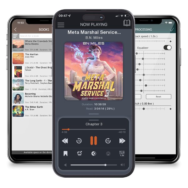 Download fo free audiobook Meta Marshal Service 3 by B.N. Miles and listen anywhere on your iOS devices in the ListenBook app.