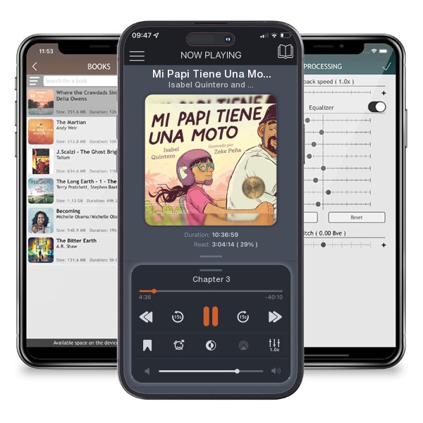 Download fo free audiobook Mi Papi Tiene Una Moto by Isabel Quintero and Zeke Peña and listen anywhere on your iOS devices in the ListenBook app.