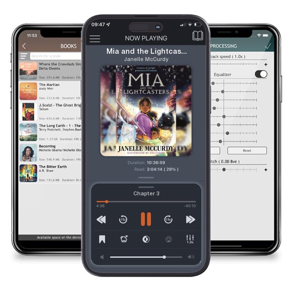 Download fo free audiobook Mia and the Lightcasters by Janelle McCurdy and listen anywhere on your iOS devices in the ListenBook app.