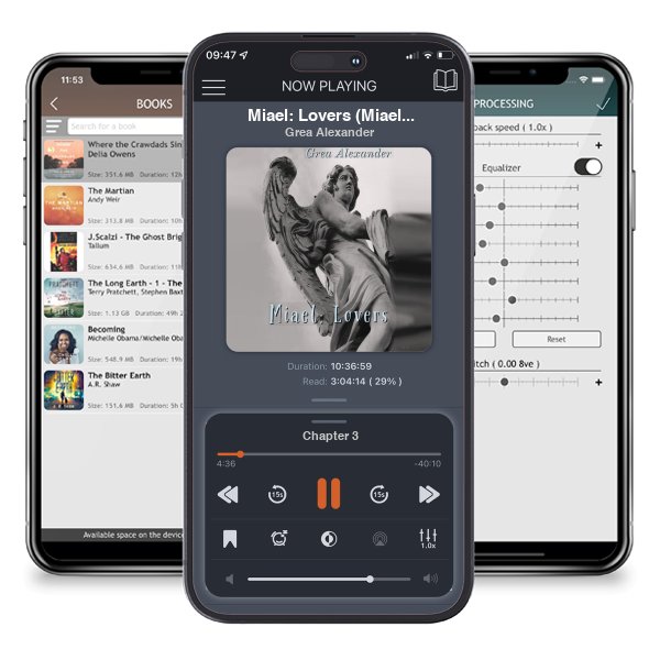 Download fo free audiobook Miael: Lovers (Miael #3) by Grea Alexander and listen anywhere on your iOS devices in the ListenBook app.