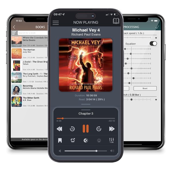 Download fo free audiobook Michael Vey 4 by Richard Paul Evans and listen anywhere on your iOS devices in the ListenBook app.