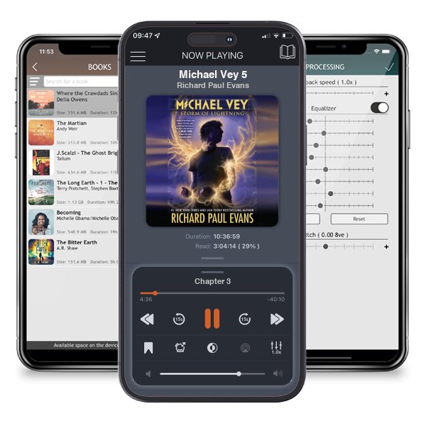 Download fo free audiobook Michael Vey 5 by Richard Paul Evans and listen anywhere on your iOS devices in the ListenBook app.