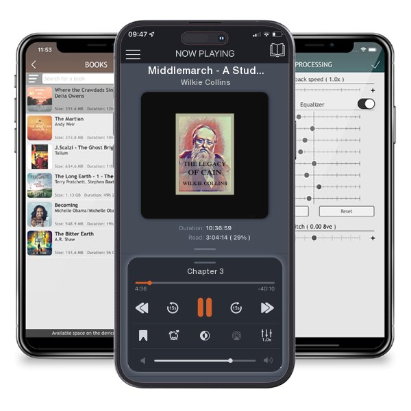 Download fo free audiobook Middlemarch - A Study of Provincial Life by Wilkie Collins and listen anywhere on your iOS devices in the ListenBook app.