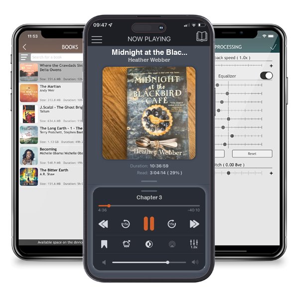 Download fo free audiobook Midnight at the Blackbird Cafe by Heather Webber and listen anywhere on your iOS devices in the ListenBook app.