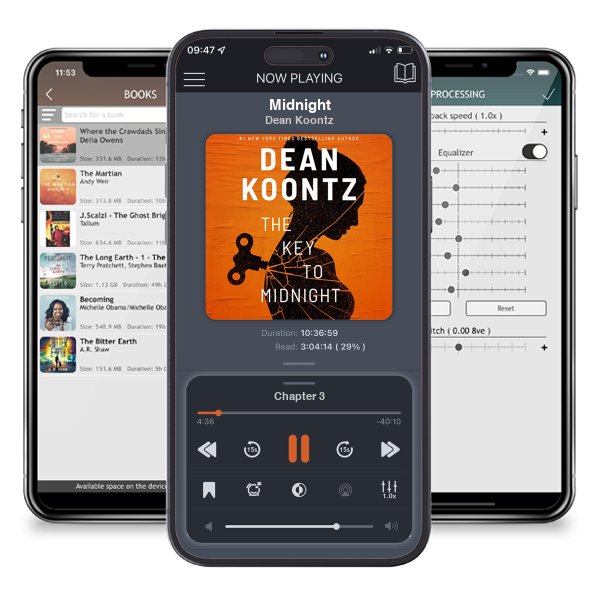 Download fo free audiobook Midnight by Dean Koontz and listen anywhere on your iOS devices in the ListenBook app.