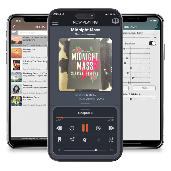 Download fo free audiobook Midnight Mass by Sierra Simone and listen anywhere on your iOS devices in the ListenBook app.