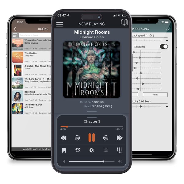 Download fo free audiobook Midnight Rooms by Donyae Coles and listen anywhere on your iOS devices in the ListenBook app.