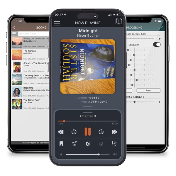 Download fo free audiobook Midnight by Sister Souljah and listen anywhere on your iOS devices in the ListenBook app.