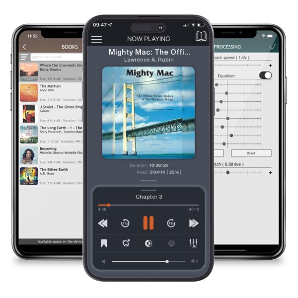Download fo free audiobook Mighty Mac: The Official Picture History of the Mackinac Bridge by Lawrence A. Rubin and listen anywhere on your iOS devices in the ListenBook app.