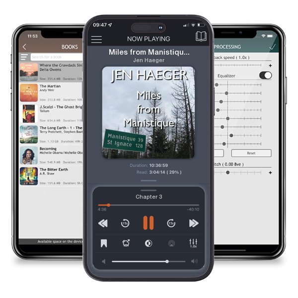 Download fo free audiobook Miles from Manistique by Jen Haeger and listen anywhere on your iOS devices in the ListenBook app.