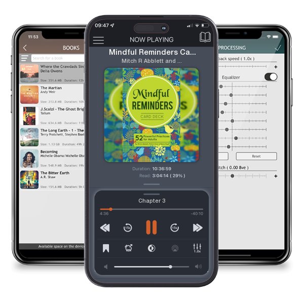 Download fo free audiobook Mindful Reminders Card Deck: 52 Powerful Practices for Adults by Mitch R Abblett and Christopher Willard and listen anywhere on your iOS devices in the ListenBook app.