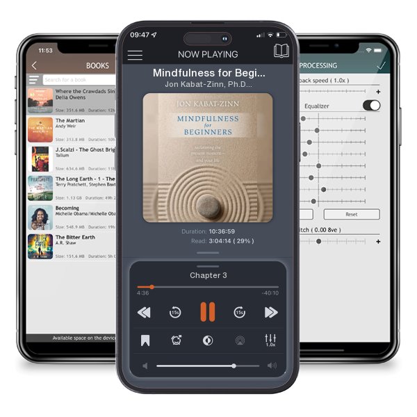 Download fo free audiobook Mindfulness for Beginners: Reclaiming the Present Moment—and Your Life by Jon Kabat-Zinn, Ph.D. and listen anywhere on your iOS devices in the ListenBook app.
