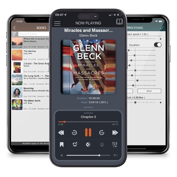 Download fo free audiobook Miracles and Massacres by Glenn Beck and listen anywhere on your iOS devices in the ListenBook app.