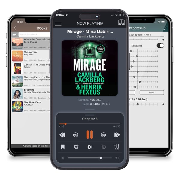 Download fo free audiobook Mirage - Mina Dabiri and Vincent Walder Book 3 by Camilla Läckberg and listen anywhere on your iOS devices in the ListenBook app.