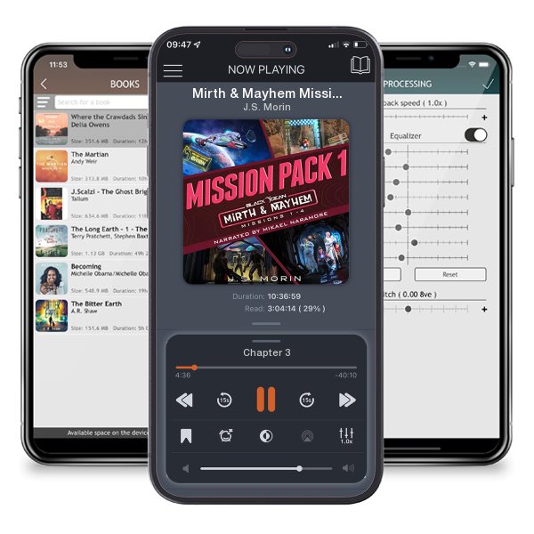 Download fo free audiobook Mirth & Mayhem Mission Pack 1: Missions 1-4 by J.S. Morin and listen anywhere on your iOS devices in the ListenBook app.