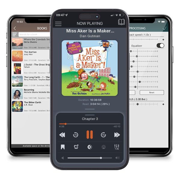 Download fo free audiobook Miss Aker Is a Maker! by Dan Gutman and listen anywhere on your iOS devices in the ListenBook app.