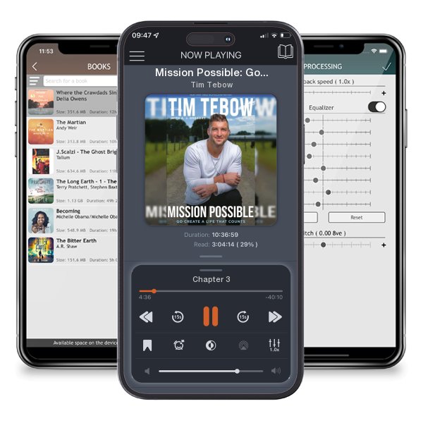 Download fo free audiobook Mission Possible: Go Create a Life That Counts by Tim Tebow and listen anywhere on your iOS devices in the ListenBook app.