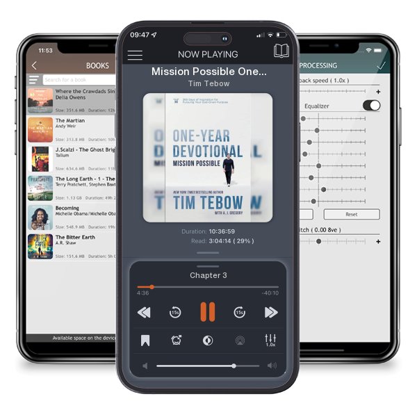 Download fo free audiobook Mission Possible One-Year Devotional: 365 Days of Inspiration... by Tim Tebow and listen anywhere on your iOS devices in the ListenBook app.