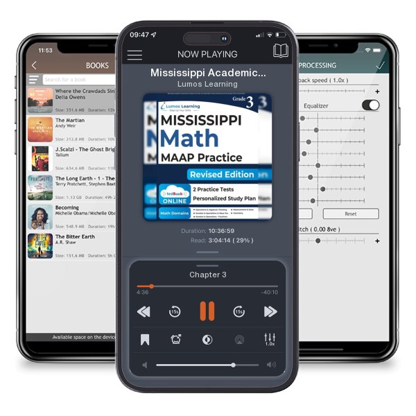 Download fo free audiobook Mississippi Academic Assessment Program Test Prep: 3rd Grade Math Practice Workbook and Full-length Online Assessments: MAAP Study Guide by Lumos Learning and listen anywhere on your iOS devices in the ListenBook app.