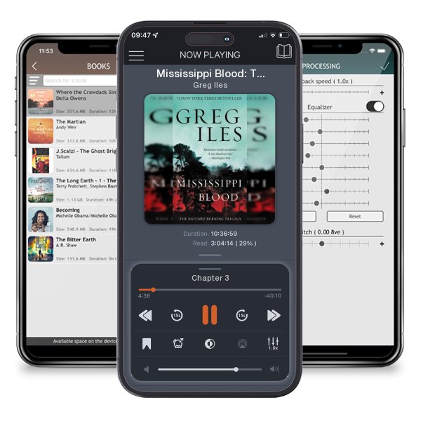 Download fo free audiobook Mississippi Blood: The Natchez Burning Trilogy by Greg Iles and listen anywhere on your iOS devices in the ListenBook app.