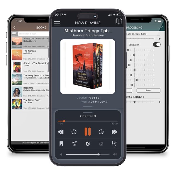 Download fo free audiobook Mistborn Trilogy Tpb Boxed Set: Mistborn, the Well of... by Brandon Sanderson and listen anywhere on your iOS devices in the ListenBook app.