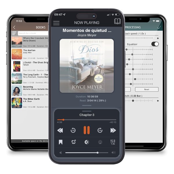 Descargar audiolibro gratis Momentos de quietud con Dios: 365 inspiraciones diarias by Joyce Meyer y escuchar en cualquier lugar en sus dispositivos iOS en la aplicación ListenBook.