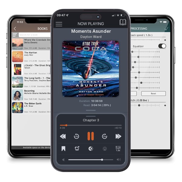 Download fo free audiobook Moments Asunder by Dayton Ward and listen anywhere on your iOS devices in the ListenBook app.