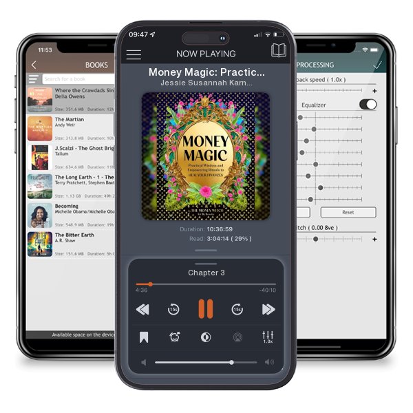 Download fo free audiobook Money Magic: Practical Wisdom and Empowering Rituals to Heal... by Jessie Susannah Karnatz and Broobs and listen anywhere on your iOS devices in the ListenBook app.